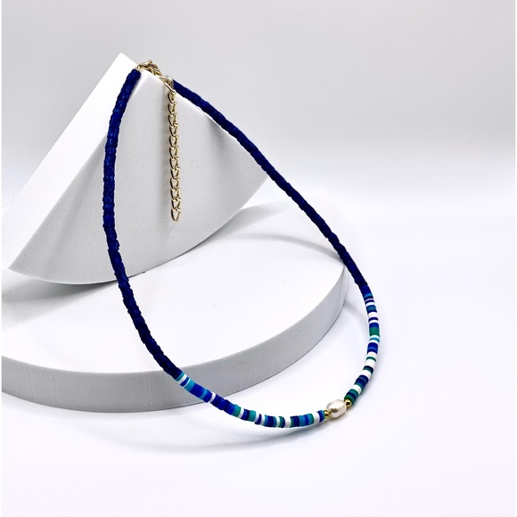 NEW……Heishi Beaded with Genuine Freshwater Pearl - Picture 1 of 12